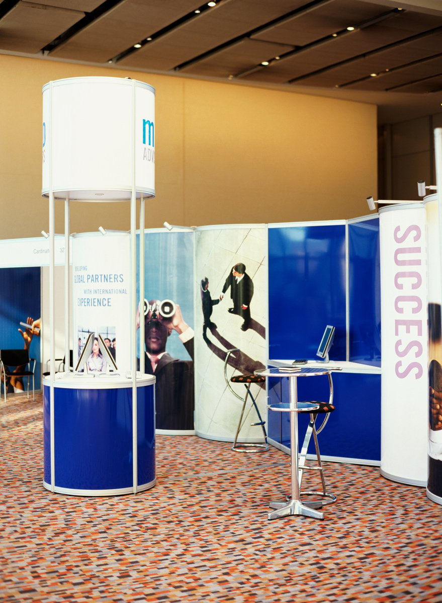 booths at an exhibition