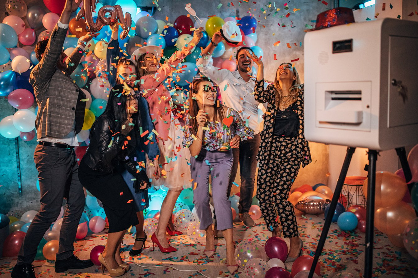 Photo booth at a party